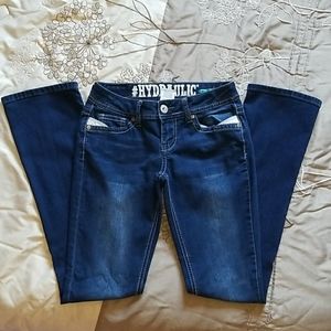 Hydraulic stretchy jeans